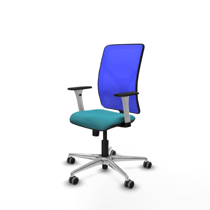 PIQUERAS Y CRESPO Silla de oficina Motilla con mecanismo Sincro, Turquesa y Azul PIQUERAS Y CRESPO Silla de oficina Motilla con mecanismo Sincro, Turquesa y Azul