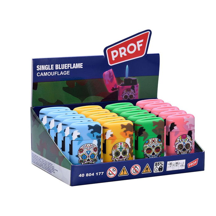 Prof Encendedor Electrónico Cápsula Camuflaje Colores Surtidos Prof Encendedor Electrónico Cápsula Camuflaje Colores Surtidos