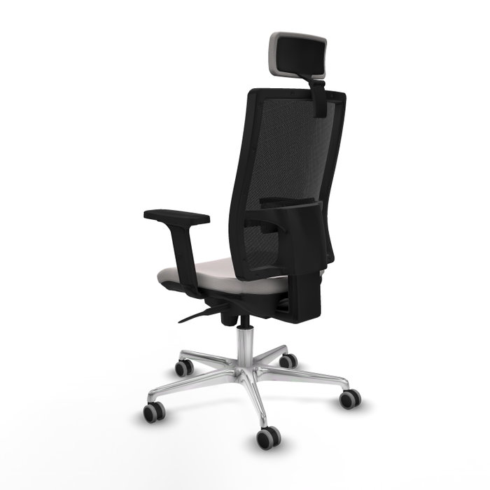PIQUERAS Y CRESPO Silla de oficina Horna con mecanismo Sincro, Blanco y Negro PIQUERAS Y CRESPO Silla de oficina Horna con mecanismo Sincro, Blanco y Negro