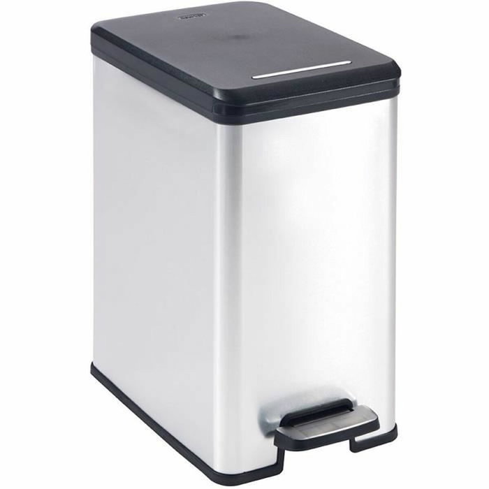 Curver Papelera Slim 25L Gris metalizado Curver Papelera Slim 25L Gris metalizado
