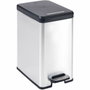Curver Papelera Slim 25L Gris metalizado