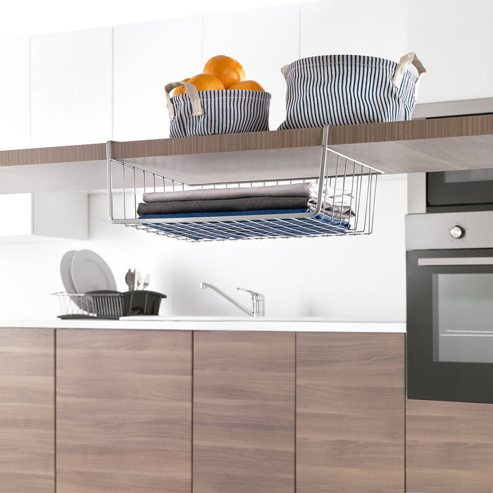 Confortime Cesta para Estante de Cocina Grey 40.5 cm (12 Unidades)