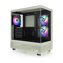 Thermaltake View 270 Plus TG ARGB - Caja de PC ATX con Panel Lateral de Cristal Templado, Ventilador ARGB Incluido - CA-1Y7-00MEWN-01 Green