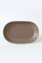 Hermia X00017601 Juego de Platos de Gres Cerámico Beige 25x15cm (2 Piezas) Duraderos y Elegantes para Comidas Diarias y Especiales
