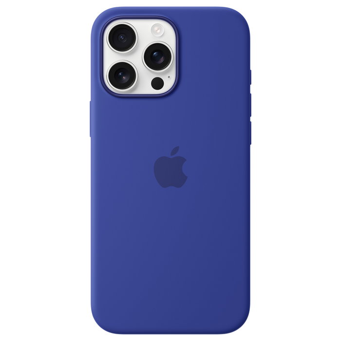 Apple Funda de silicona con MagSafe para iPhone 16 Pro Max - Azul ultramar Apple Funda de silicona con MagSafe para iPhone 16 Pro Max - Azul ultramar