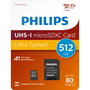 Philips MicroSDXC Card 512GB con adaptador