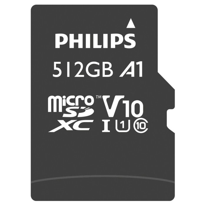 Philips MicroSDXC Card 512GB con adaptador Philips MicroSDXC Card 512GB con adaptador