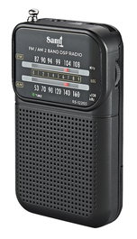 SAMI RADIO SAMI NEGRO - Radio Portátil Mini con Auricular, Recepción HQ de 2 Bandas (AM/FM)