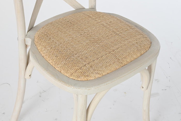 DKD Home Decor Silla Crossback Madera y Ratán Decape DKD Home Decor Silla Crossback Madera y Ratán Decape