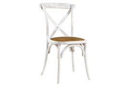 DKD Home Decor Silla Crossback Madera y Ratán Decape