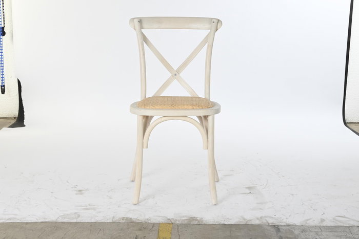 DKD Home Decor Silla Crossback Madera y Ratán Decape DKD Home Decor Silla Crossback Madera y Ratán Decape