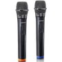 Lenco MCW-020BK Set de 2 Micrófonos Inalámbricos y Receptor Negro
