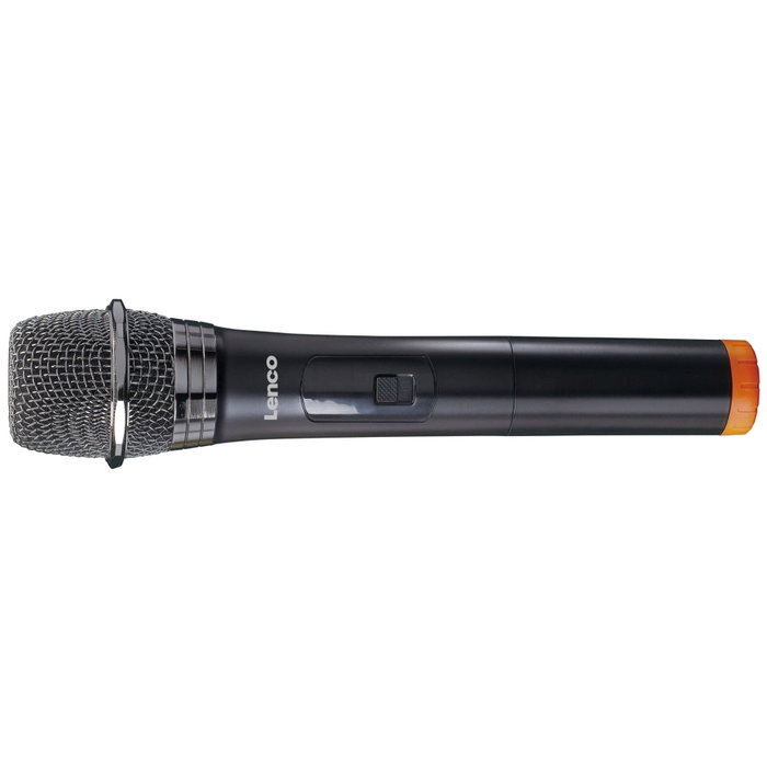 Lenco MCW-020BK Set de 2 Micrófonos Inalámbricos y Receptor Negro