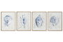 DKD Home Decor Cuadro Mediterraneo Azul Beige 2.5 x 60 x 45 cm (4 Unidades)