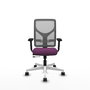 PIQUERAS Y CRESPO Silla de oficina Motilla con mecanismo Sincro/Traslack, Morado y Gris