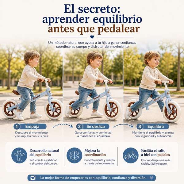 Toimsa Bicicleta sin Pedales 10" Azul Vintage (2-3 años)