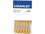Manley Lápices de Cera Ocre n.26 Caja 12 Unidades Suavidad y Resistencia a la Luz
