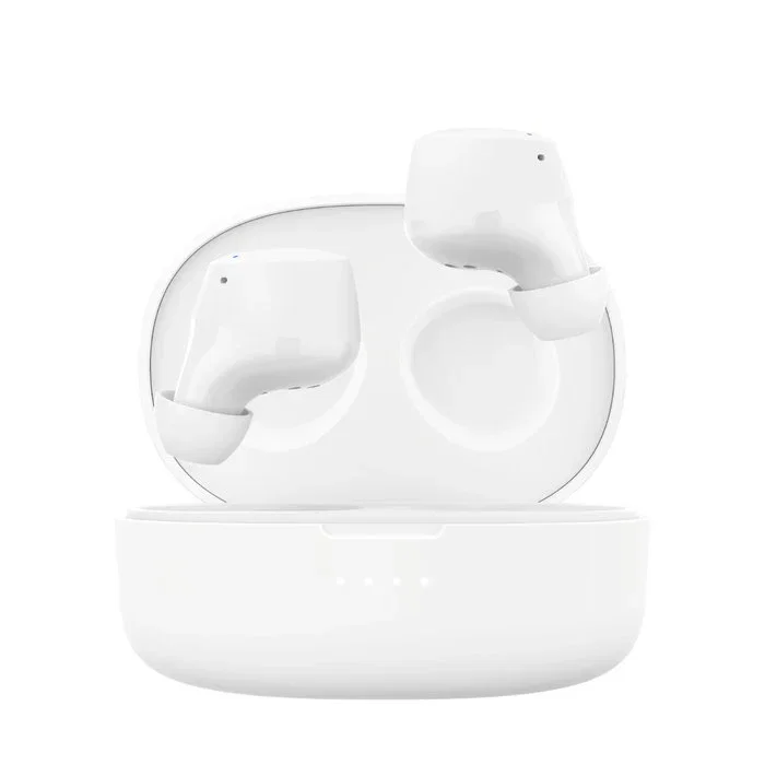 Belkin SoundForm Bolt True Wireless Auriculares Intrauditivos Bluetooth 5.2, 28h Autonomía, Resistencia IPX4, Blanco, AUC009BTWH