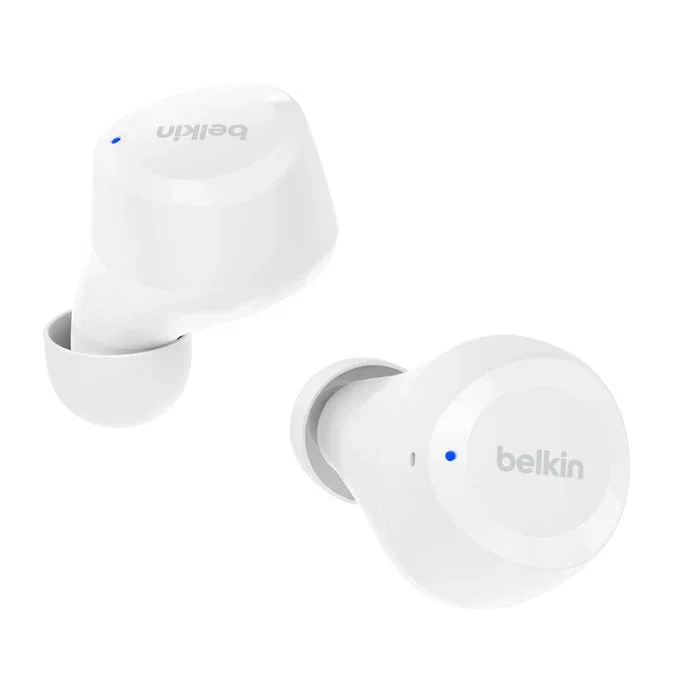 Belkin SoundForm Bolt True Wireless Auriculares Intrauditivos Bluetooth 5.2, 28h Autonomía, Resistencia IPX4, Blanco, AUC009BTWH