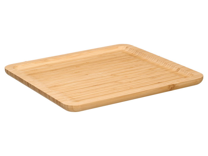 Kinvara Bandeja Cuadrada Bambu 30x30 cm Natural (Set de 12)