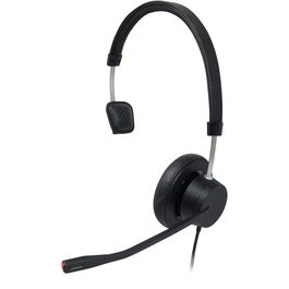 Plusonic X140 Mono Auriculares con Cable para Teléfono, Negro