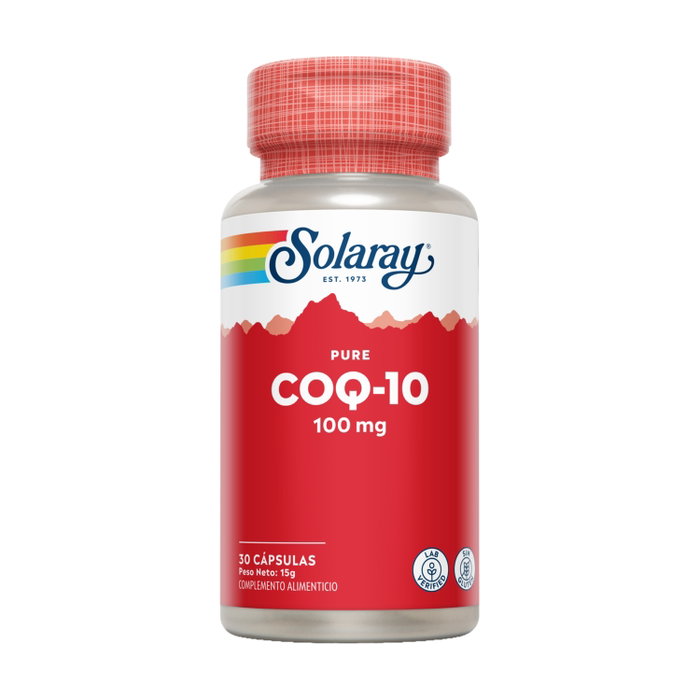 Solaray Coenzima Q10 100 mg 30 cápsulas Complemento Alimenticio Antioxidante Solaray Coenzima Q10 100 mg 30 cápsulas Complemento Alimenticio Antioxidante
