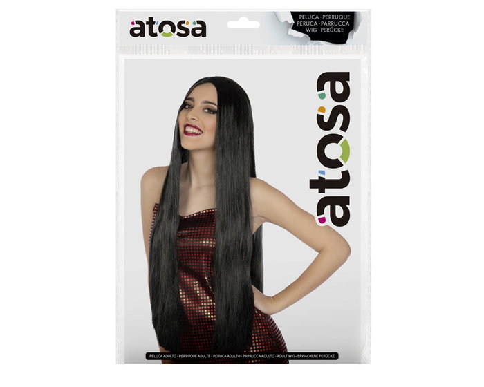 Peluca Larga Lisa Morena 80 cm 160 gr Flequillo Recta Ideal Espectáculos Fiestas Halloween Peluca Larga Lisa Morena 80 cm 160 gr Flequillo Recta Ideal Espectáculos Fiestas Halloween
