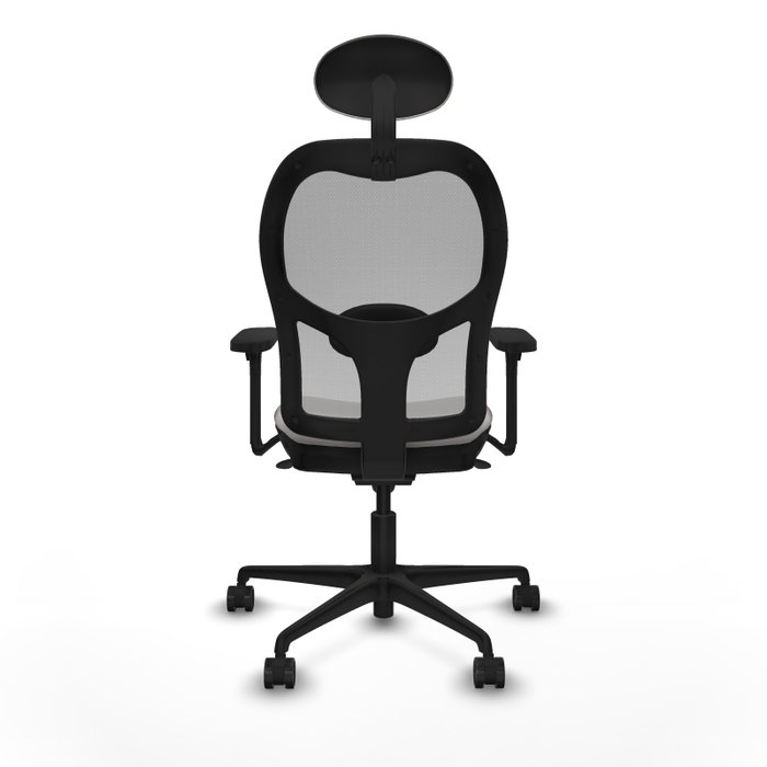 PIQUERAS Y CRESPO Silla de oficina Jorquera con mecanismo Sincro, Blanco y Gris