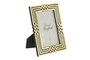 DKD Home Decor Marco de Fotos 13x18 en Resina Dorado