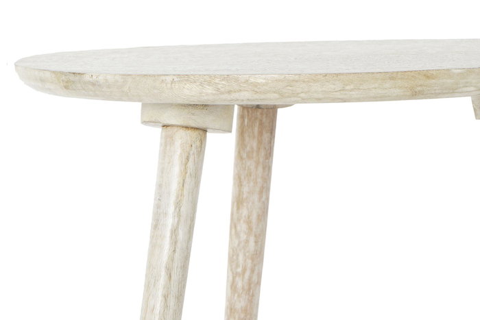 DKD Home Decor Pikoh Mesita Auxiliar Marron 50.5 x 47.5 x 50.5 cm