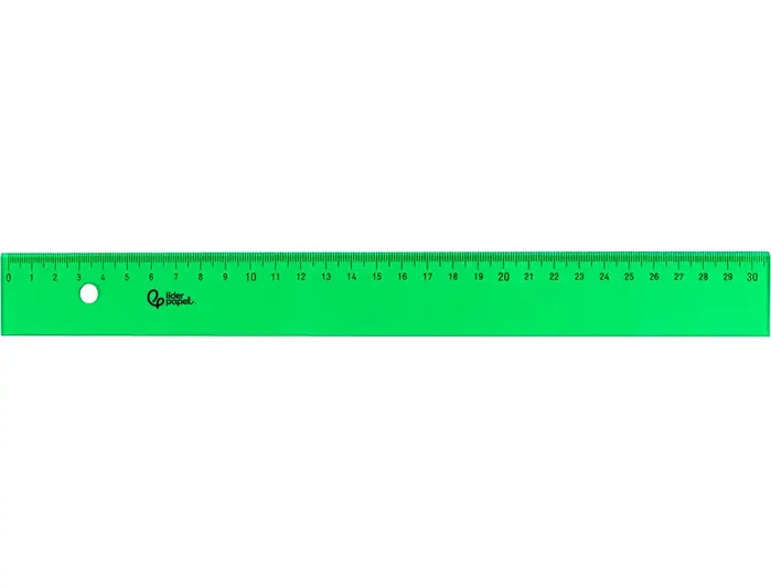 Liderpapel Regla de acrílico verde 30 cm Liderpapel Regla de acrílico verde 30 cm