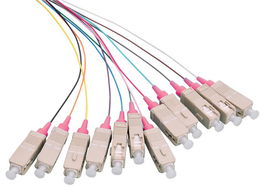 LOGON PROFESSIONAL LFP035 Set de Pigtails de Fibra Óptica 12x SC OM4 2M Conector Violeta LSZH