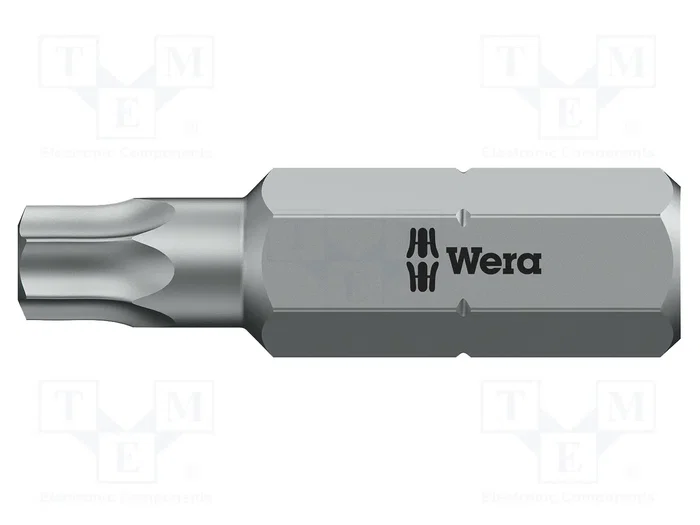 WERA Punta de destornillador Torx® T25H con protección 1/4 pulgada WERA Punta de destornillador Torx® T25H con protección 1/4 pulgada