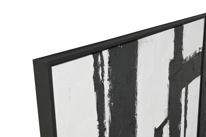 DKD Home Decor Cuadro Madera Abstracto Surtido de 2 piezas