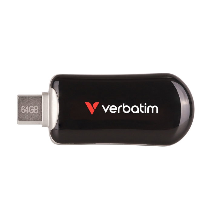 Verbatim Plectra Black 64GB USB-C Flash Drive 30224 Verbatim Plectra Black 64GB USB-C Flash Drive 30224