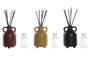 DKD Home Decor Ambientador Mikado Gres con Jarrón y Varillas, 100 ml, Surtido de 3 Colores, Pack de 6 unidades