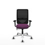 PIQUERAS Y CRESPO Silla de oficina Zulema Morado/Negro con mecanismo Sincro/Traslack
