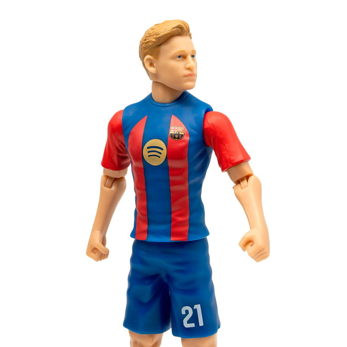 Banbo Toys Figura Coleccionable Articulada Frenkie de Jong FC Barcelona 20 cm 81041 - Figura de Acción PVC