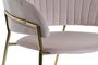 DKD Home Decor Silla Rosa Palo Dorado 53 x 73 x 58 cm (2 Unidades)