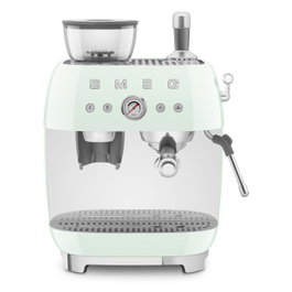 Smeg EGF03PGEU Cafetera espresso eléctrica manual estilo años 50, verde pastel