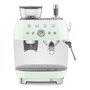 Smeg EGF03PGEU Cafetera espresso eléctrica manual estilo años 50, verde pastel