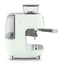 Smeg EGF03PGEU Cafetera espresso eléctrica manual estilo años 50, verde pastel