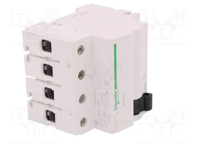 SCHNEIDER ELECTRIC Interruptor diferencial ACTI9 RCD 4 polos 40A 30mA SCHNEIDER ELECTRIC Interruptor diferencial ACTI9 RCD 4 polos 40A 30mA
