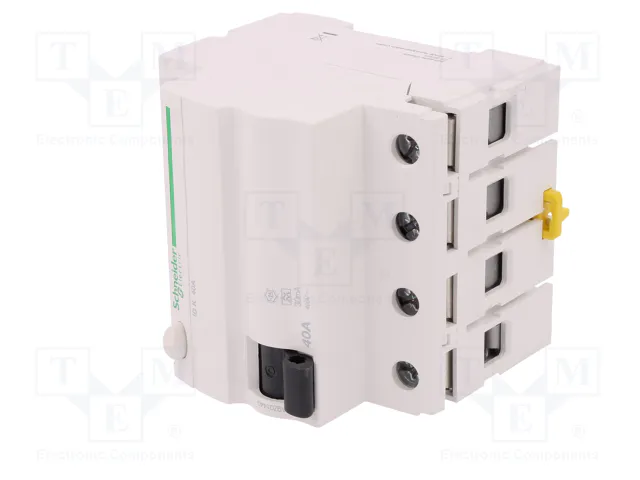 SCHNEIDER ELECTRIC Interruptor diferencial ACTI9 RCD 4 polos 40A 30mA SCHNEIDER ELECTRIC Interruptor diferencial ACTI9 RCD 4 polos 40A 30mA