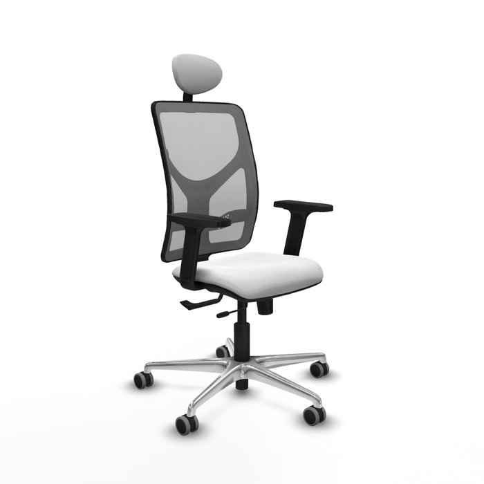 PIQUERAS Y CRESPO Silla de oficina Motilla con mecanismo Sincro/Traslack, Blanco y Gris PIQUERAS Y CRESPO Silla de oficina Motilla con mecanismo Sincro/Traslack, Blanco y Gris