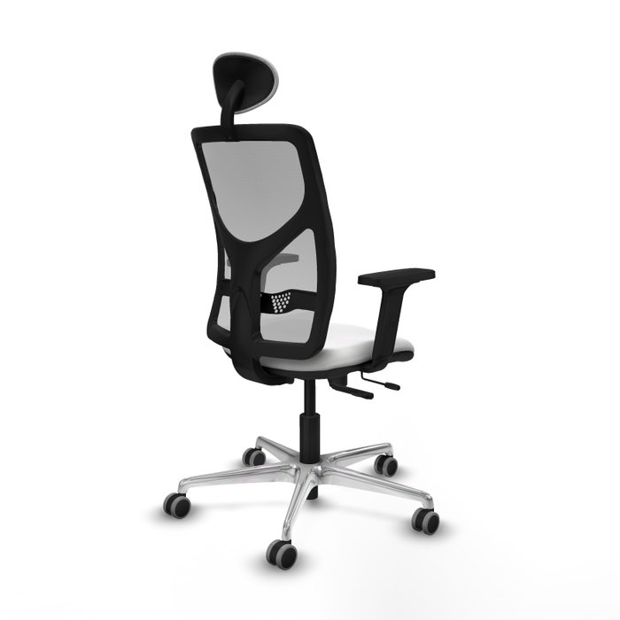 PIQUERAS Y CRESPO Silla de oficina Motilla con mecanismo Sincro/Traslack, Blanco y Gris PIQUERAS Y CRESPO Silla de oficina Motilla con mecanismo Sincro/Traslack, Blanco y Gris