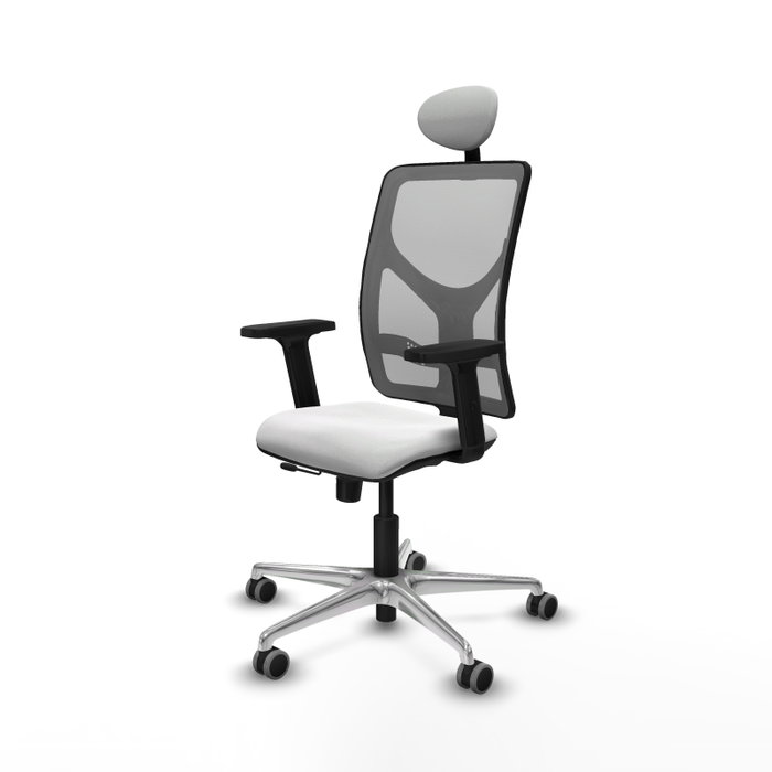 PIQUERAS Y CRESPO Silla de oficina Motilla con mecanismo Sincro/Traslack, Blanco y Gris PIQUERAS Y CRESPO Silla de oficina Motilla con mecanismo Sincro/Traslack, Blanco y Gris
