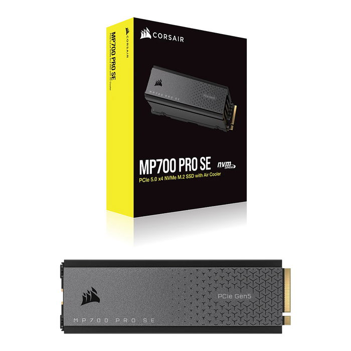Corsair MP700 PRO SE SSD 4TB M.2 2280 NVMe PCIe 5.0 Gen5 x4 - 14000 MB/s, 12000 MB/s Escritura, 3D TLC, AES-256, Retail