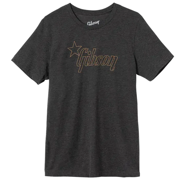Gibson Camiseta Star Logo Tee Charcoal Talla X-Large