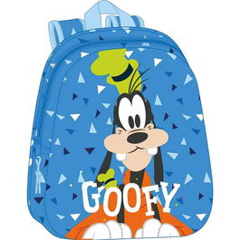 SAFTA Mochila 3D Goofy Disney 27x10x33cm con Bolsillo Lateral y Hombreras Acolchadas